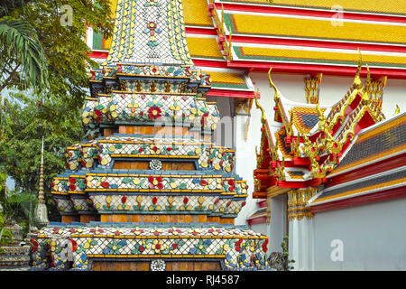 Wat Pho, Bangkok, Thaiiland, Banque D'Images