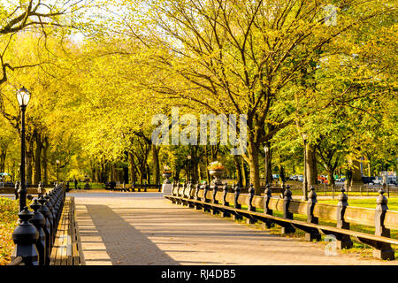 De beaux paysages à l'intérieur de Central Park à New York pendant la saison d'automne et de l'automne Banque D'Images
