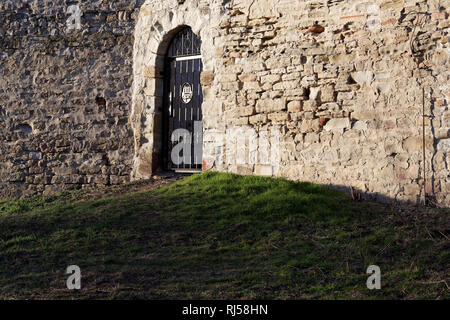 Romanisches Eingangstor im Kloster Posa bei Zeitz, Sachsen-Anhalt, Allemagne Banque D'Images