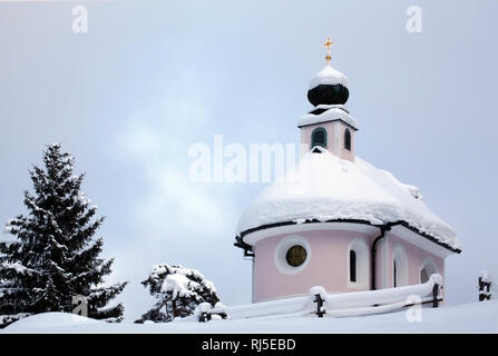 Kapelle Maria Königin im Winter Banque D'Images