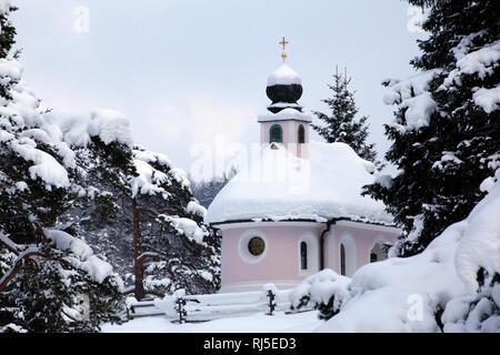 Kapelle Maria Königin im Winter Banque D'Images