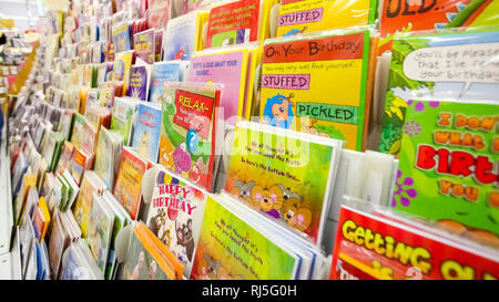 Johannesburg, Afrique du Sud - 05 juillet 2011 : l'intérieur de l'intérieur une carte de Vœux et cadeaux Banque D'Images
