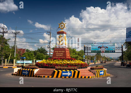 Cambodge, Preah Koh Kong, Krong Khemara Phoumin, port maritime de la province de Koh Kong monument sur la route 48 Banque D'Images