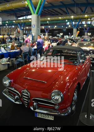 Alfa Romeo Giulietta Spider. Retro 2019 Málaga. L'Espagne. Banque D'Images