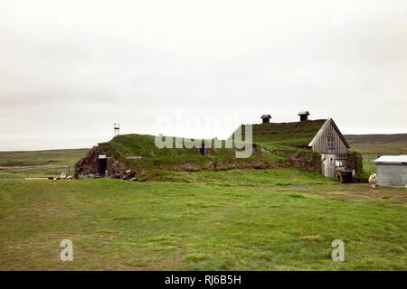 Haus, Saenautasel, Island, Landschaft Banque D'Images