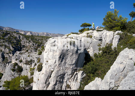 Europa, Frankreich, Provence-Alpes-Côte d'Azur, Bouches-du-Rhône, Marseille, Nationalpark Calanques, Calanque d'En-Vau Banque D'Images