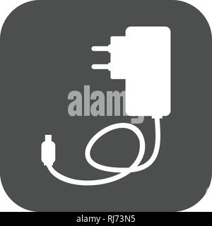 Chargeur Mobile Icône vecteur vecteur icône de signe l'illustration de l'utilisation personnelle et commerciale... L'icône de la mode Look propre... Illustration de Vecteur