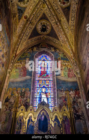 À l'intérieur de la Basilique de Santa Maria Novella, la Basilique de Santa Maria Novella Banque D'Images