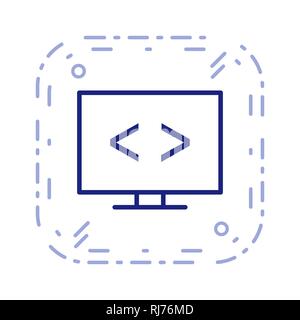 L'icône de l'optimisation de code vecteur Banque D'Images