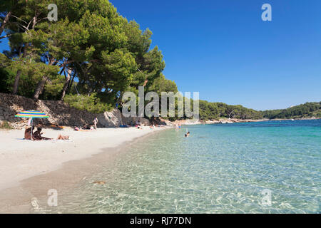 Strand Playa de Formentor, Cala Pi de la posada, Majorque, Baléares, Espagne Banque D'Images