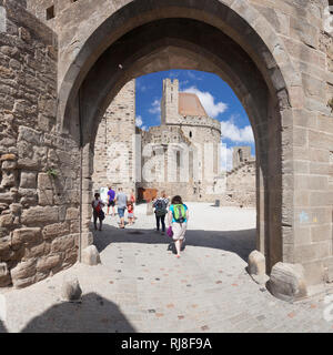 La Cité, mittelalterliche Festungsstadt, Carcassonne, l'UNESCO Weltkulturerbe, Languedoc-Roussillon, Südfrankreich, Frankreich Banque D'Images