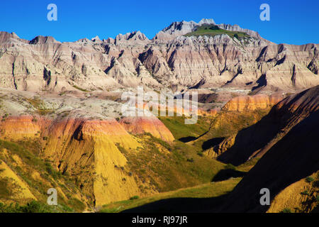 L'érosion de textures du Dakota du Sud, Badlands National Park, parc de Buffalo Gap Banque D'Images