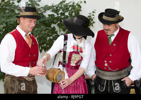 Treffen der historischen von 2011 Altbayern, Mittenwald, Bayern, Oberbayern, Deutschland, Banque D'Images