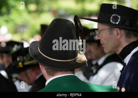 Treffen der historischen von 2011 Altbayern, Mittenwald, Bayern, Oberbayern, Deutschland, Banque D'Images