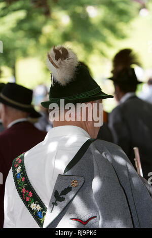 Treffen der historischen von 2011 Altbayern, Mittenwald, Bayern, Oberbayern, Deutschland, Banque D'Images