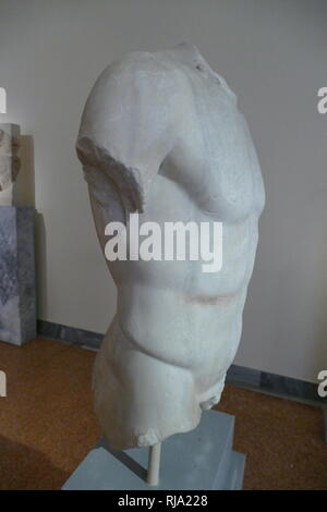 Copie romaine d'une statue Apollon grec ; par Phidias. 450 AV. Banque D'Images