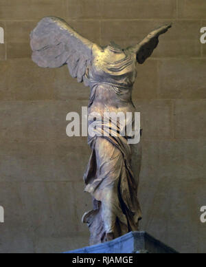 La Victoire ailée de Samothrace, également appelé le Nike de Samothrace, est une sculpture hellénistique en marbre de Nike (la déesse grecque de la victoire), qui a été créé à propos de la 2ème siècle avant J.-C. Banque D'Images