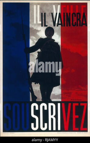 Pour les affiches de propagande de Vichy, région française pendant la seconde guerre mondiale Banque D'Images