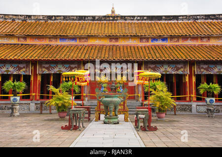 Le Temple de mieu dans la ville impériale, Hue, Vietnam Banque D'Images