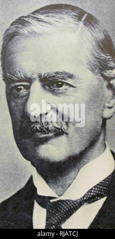 Arthur Neville Chamberlain, (1869 - 1940) Homme d'État britannique du parti conservateur qui a été Premier Ministre du Royaume-Uni de mai 1937 à mai 1940. Chamberlain est mieux connu pour son apaisement politique étrangère, et en particulier pour la signature des accords de Munich en 1938, reconnaissant la région des Sudètes de la Tchécoslovaquie à l'Allemagne Banque D'Images