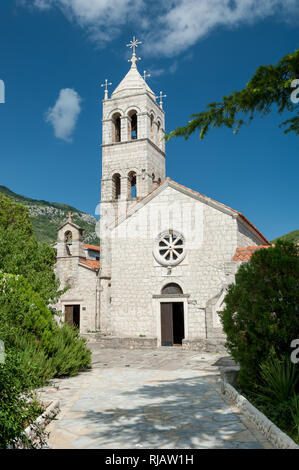 Monastère Reževići, municipalité de Budva, Monténégro, Europe Banque D'Images