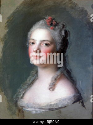 Madame Adélaïde de France, 1750, par Jean-Marc Nattier (1685-1766) ; crayon bleu : Marie Adélaïde de France, (1732 - 1800), était une princesse française, la quatrième fille et sixième enfant du Roi Louis XV de France et son épouse, Marie Leszczynska. Banque D'Images