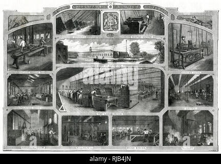 Royal Small Arms Factory, Enfield 1871 Banque D'Images