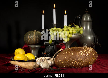 La vie sur un hollandais se fond noir foncé Banque D'Images