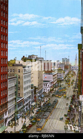 San Francisco, Californie, États-Unis - Market Street, à l'est Banque D'Images