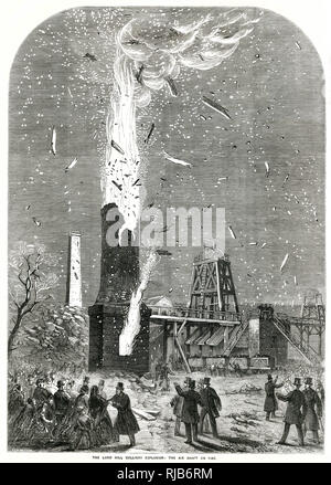 Explosion de la mine de charbon Lung Hill 1857 Banque D'Images