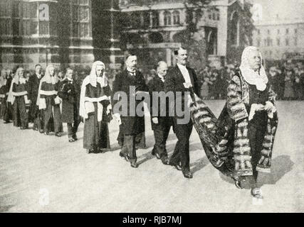 Juges de traitement de Westminster Abbey, Londres Banque D'Images