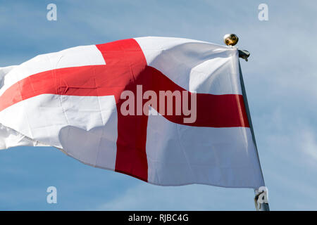 Drapeau de l'Angleterre : St George's Cross. Banque D'Images