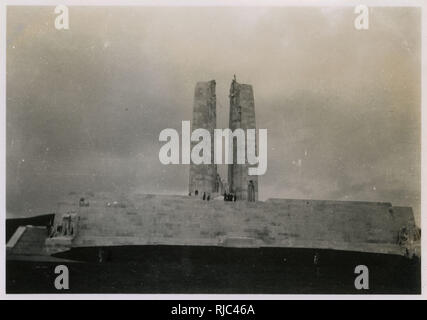 WW1 - le Monument commémoratif du Canada à Vimy Banque D'Images