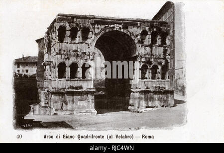 Rome, Italie - Arc de Janus Banque D'Images