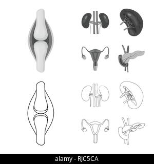 De la biologie et de vecteur conception logo scientifique. Laboratoire de biologie et de symbole pour le web. Illustration de Vecteur