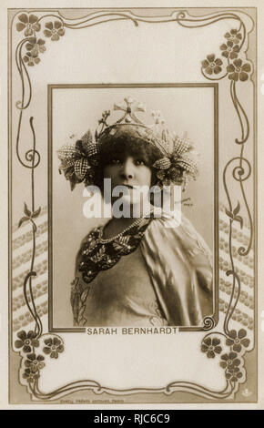 Sarah Bernhardt, comédienne française Banque D'Images