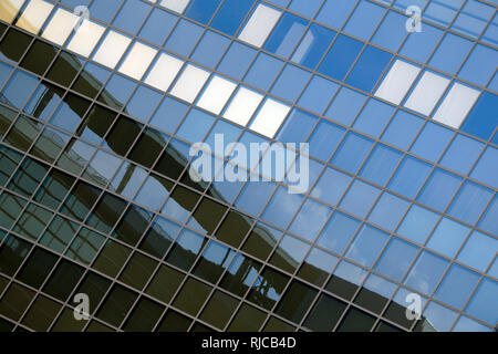 Close-up of glass windows sur un bâtiment moderne, l'Indonésie Banque D'Images