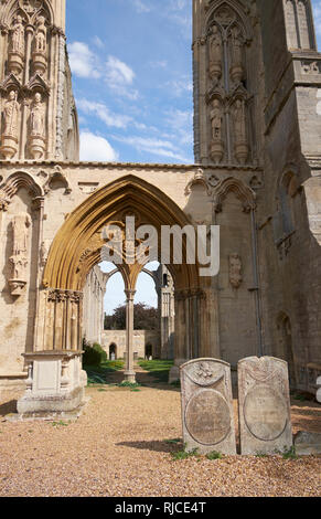 L'Abbaye de Crowland (aussi écrit l'abbaye de Croyland), Crowland, Lincolnshire, Royaume-Uni. Banque D'Images