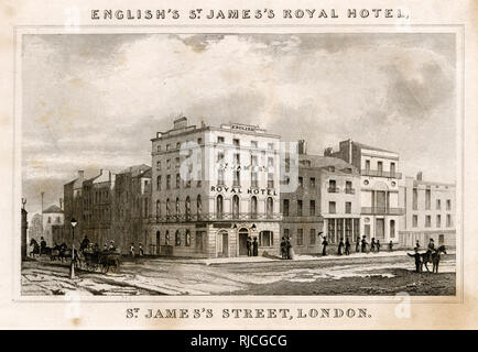 Londres - English's St. James's Royal Hotel, St. Saint-Jacques Banque D'Images