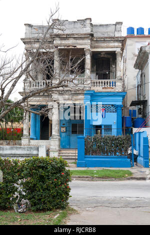 Maisons colorées à La Havane Cuba Banque D'Images