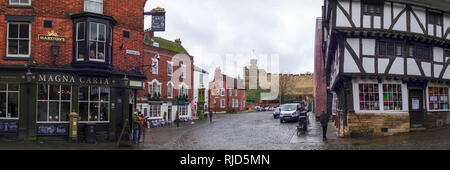 Castle, Castle Hill, Lincoln Banque D'Images