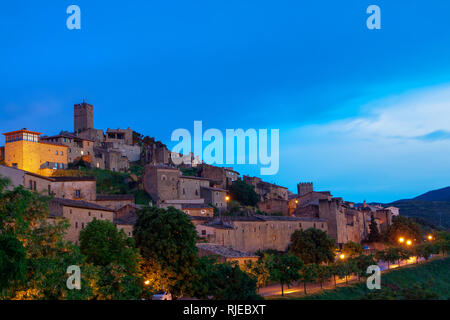 Vue sur la ville de Sos del Rey Catolico. Saragosse, Espagne Banque D'Images