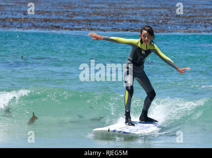 Kids surf Banque D'Images