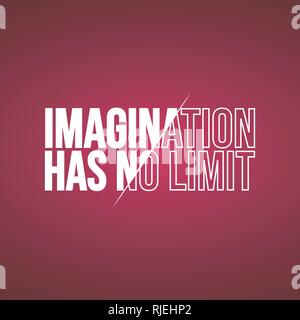 L'imagination n'a pas de limite. Devis avec arrière-plan de la vie moderne vector illustration Illustration de Vecteur