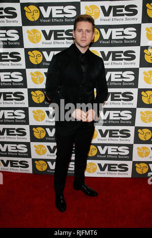 Los Angeles, USA. 05 févr., 2019. Allen Leech acteur pose à la 17e édition des Prix VES au Beverly Hilton Hotel le mardi 5 février 2019 à Beverly Hills, Californie. Photo par Danny Moloshok/Moloshok Photographie, Inc./imageSPACE Crédit : Imagespace/Alamy Live News Banque D'Images