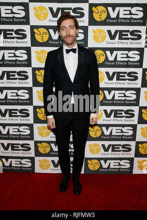 Los Angeles, USA. 05 févr., 2019. Acteur Thomas Middleditch pose à la 17e édition des Prix VES au Beverly Hilton Hotel le mardi 5 février 2019 à Beverly Hills, Californie. Photo par Danny Moloshok/Moloshok Photographie, Inc./imageSPACE Crédit : Imagespace/Alamy Live News Banque D'Images