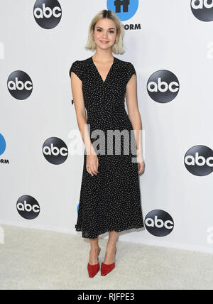 Pasadena, Californie, USA. Feb, 2019 5. Maia Micthell à Disney ABC Television TCA Winter Press Tour 2019 s'est tenue à l'hôtel Langham Huntington Hotel. Credit : Birdie Thompson/AdMedia/ZUMA/Alamy Fil Live News Banque D'Images