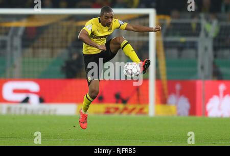 Dortmund, Allemagne. 05 Feb, 2019. firo : Fuvuball, saison 2018/2019 DFB-Pokal, tasse, 05.02.2019 BVB Borussia Dortmund - Werder Brême simple action, Abdou Diallo | utilisée dans le monde entier : dpa Crédit/Alamy Live News Banque D'Images