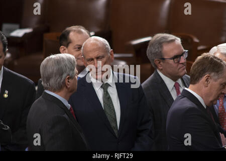 Washington, District de Columbia, Etats-Unis. Feb, 2019 5. Directeur du Renseignement National DAN COATS à l'état de l'Union, le 5 février 2019 Crédit : Douglas Christian/ZUMA/Alamy Fil Live News Banque D'Images