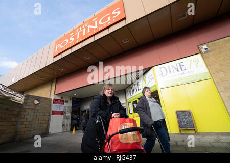 Kirkcaldy, Ecosse, Royaume-Uni. 6 févr. 2019. L'affichage centre commercial de Kirkcaldy a été vendu aux enchères à Londres le 5 février, 2019 avec un prix d'une livre. Il fut finalement vendu à trois cent dix mille livres. Credit : Iain Masterton/Alamy Live News Banque D'Images